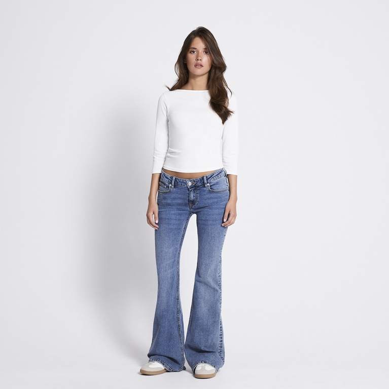 Low waist flare jeans "Bell" Blue Used